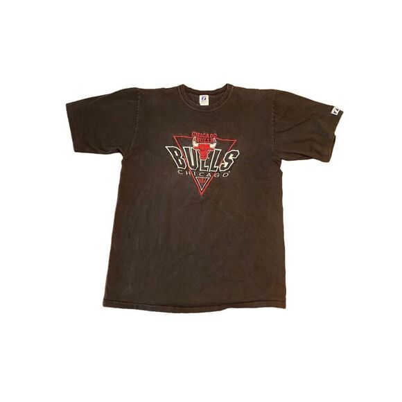 VTG Chicago Bulls Embroidered Tee, Size L Single Stitch Logo 7 - Picture 1 of 7
